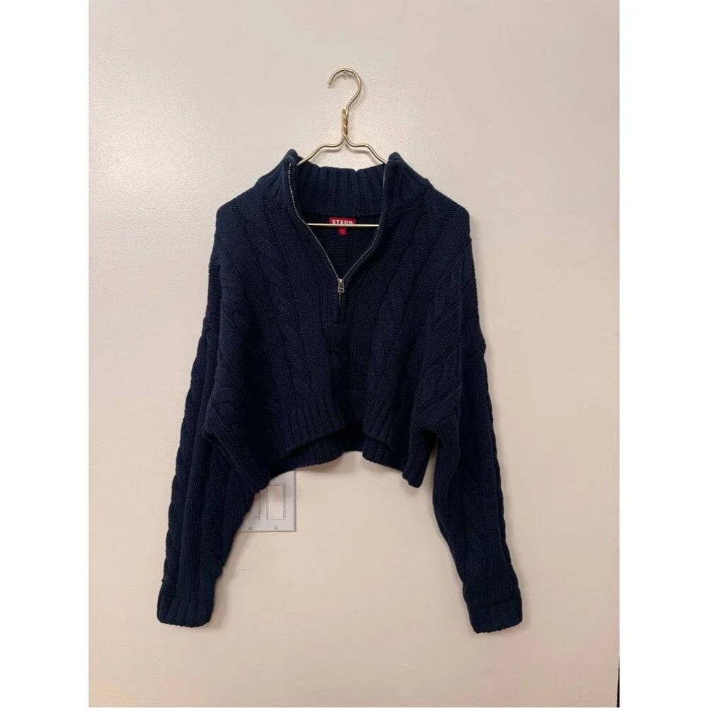✨ STAUD Cropped Hampton Sweater ✨